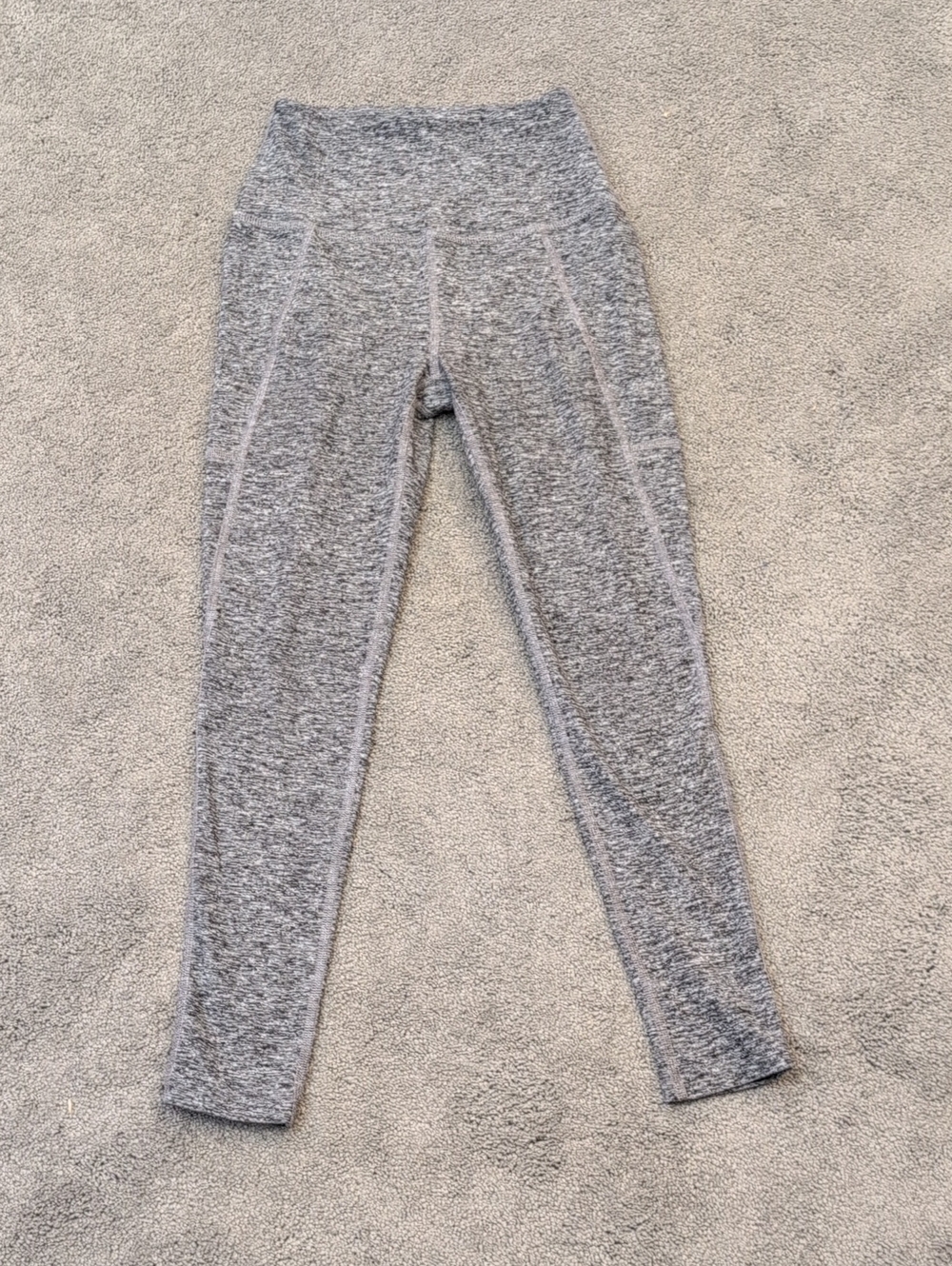 Women's Beyond Yoga Leggings In Medium Gray Space Dye Size Small